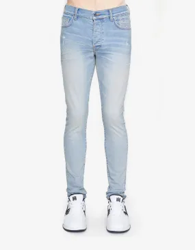 Amiri Blue MA Quad Contrast Skinny Jeans