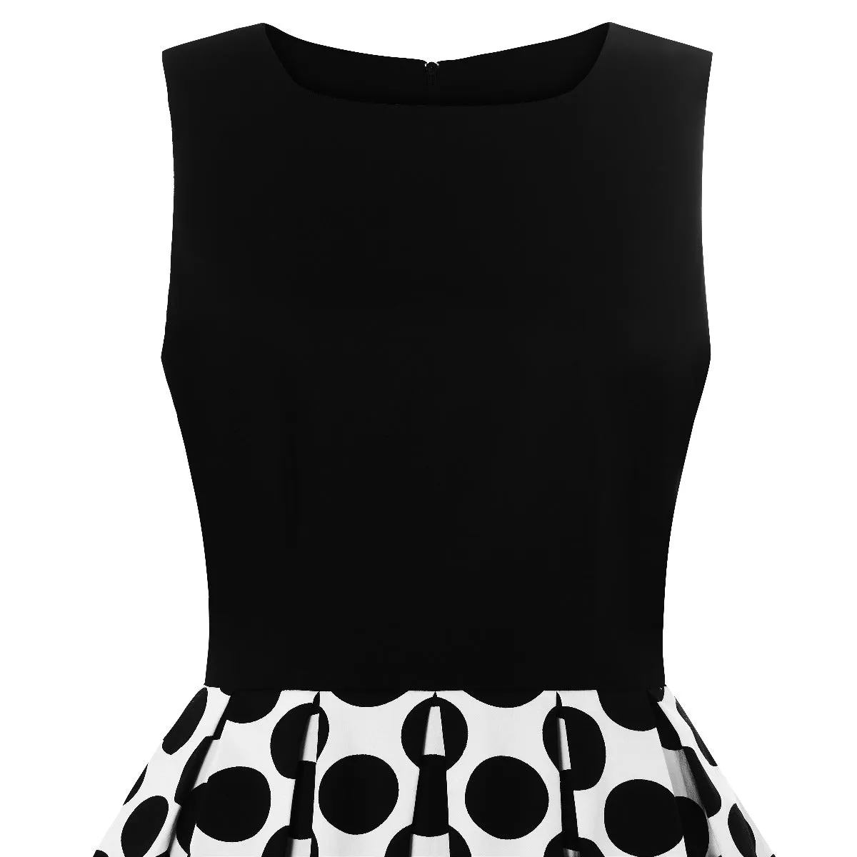 Annie Retro Monochrome Polka Dot Dress