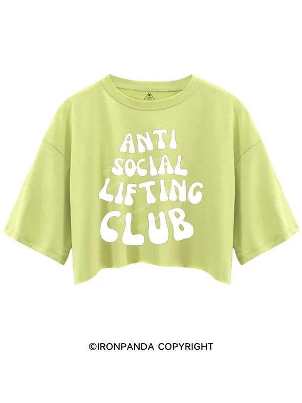 ANTI SOCIAL LIFTING CLUB CROP TOPS