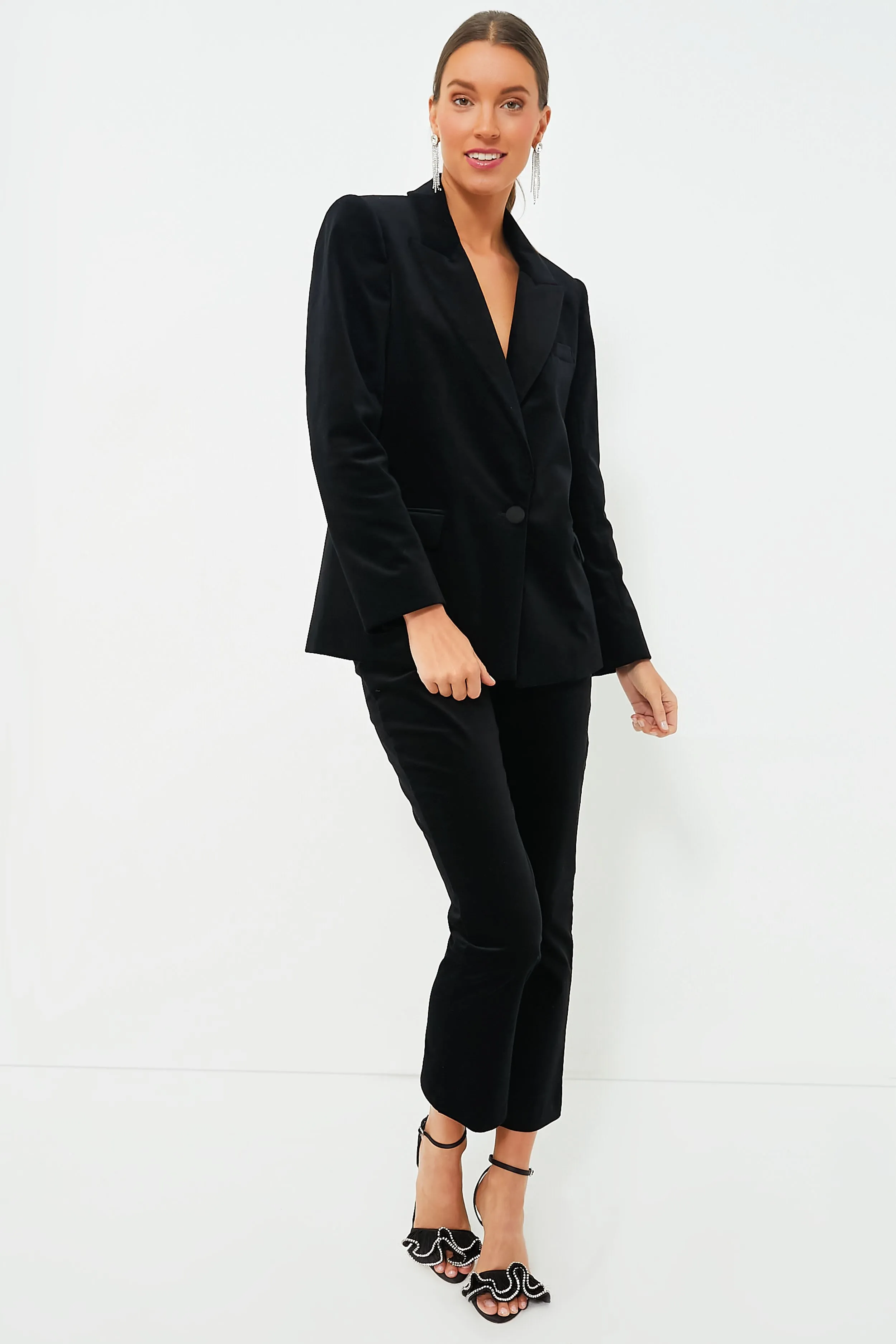 Black Velvet Windsor Blazer