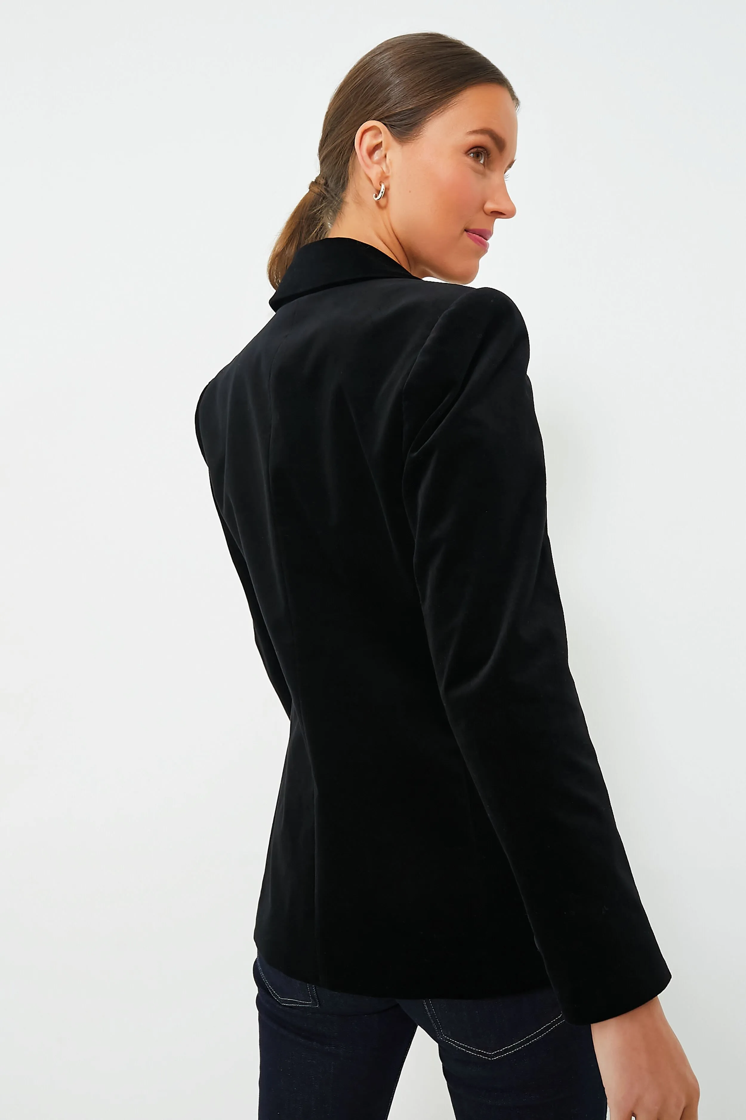 Black Velvet Windsor Blazer