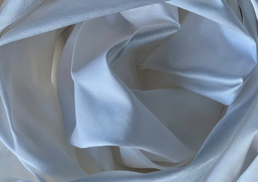 Bright Dyed White Crisp Super Silk Shantung