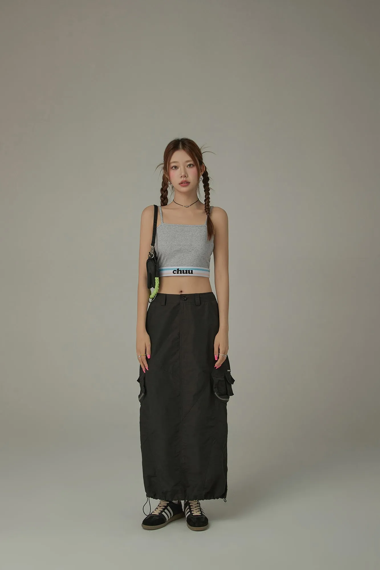 Color Basic Sleeveless Cropped Cami Top