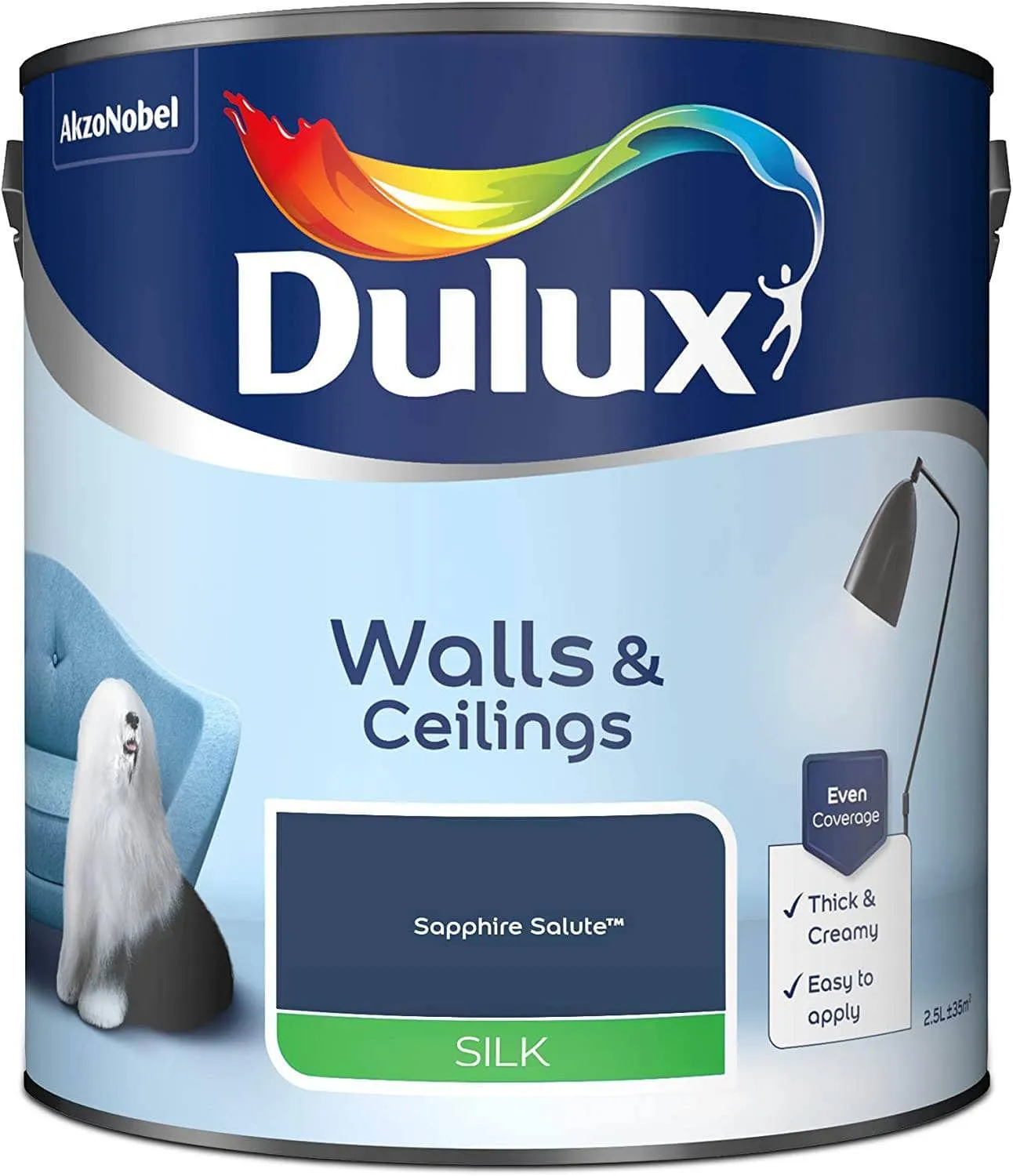 Dulux Silk Emulsion 2.5L - Saphire Salute