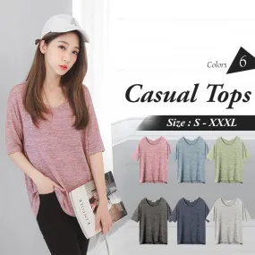 FLOWER YARN TEXTURE CASUAL LOOSE TOPS