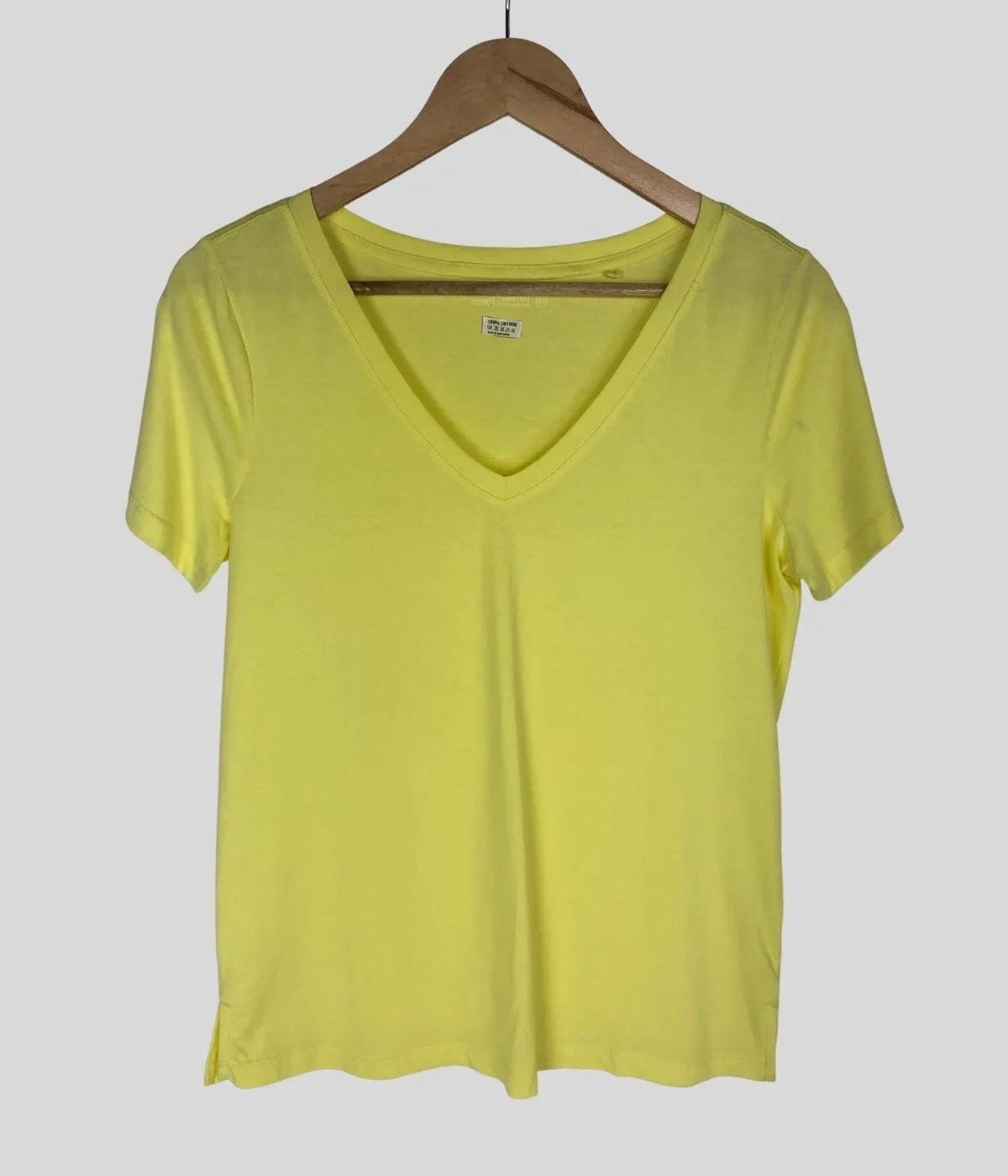 Fluro Pink V Neck T Shirt-10 Colours