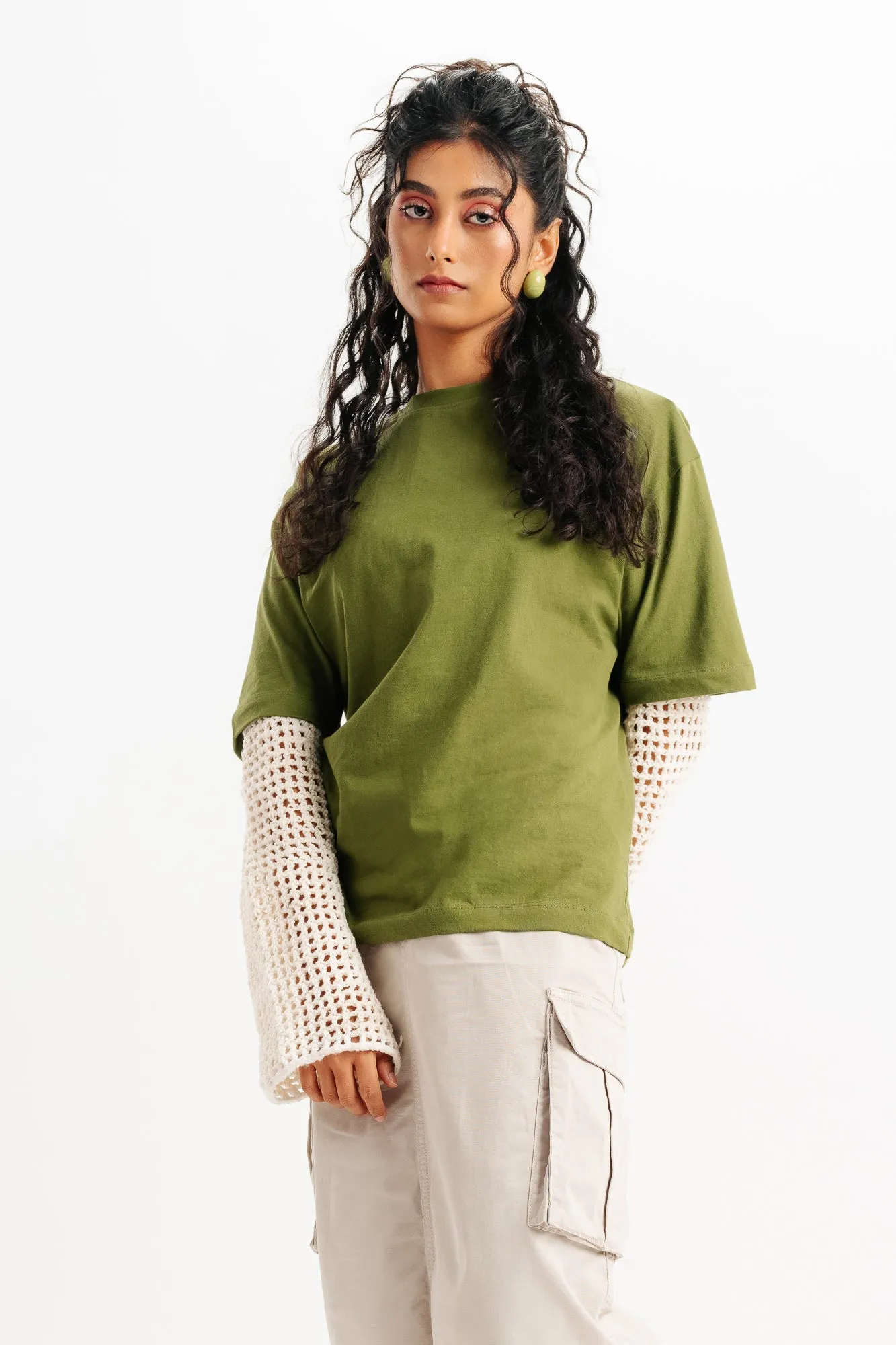 Green Prison Oversized Tees