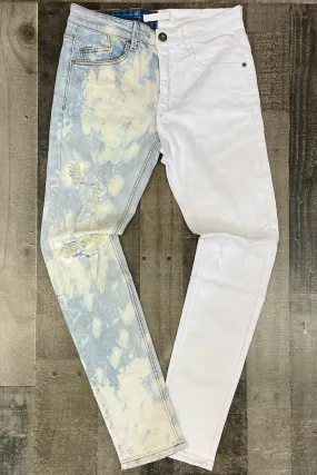 KDNK- bleached contrast jeans