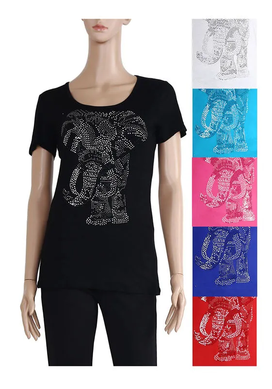 Ladies Studded Elephant Tops Wholesale