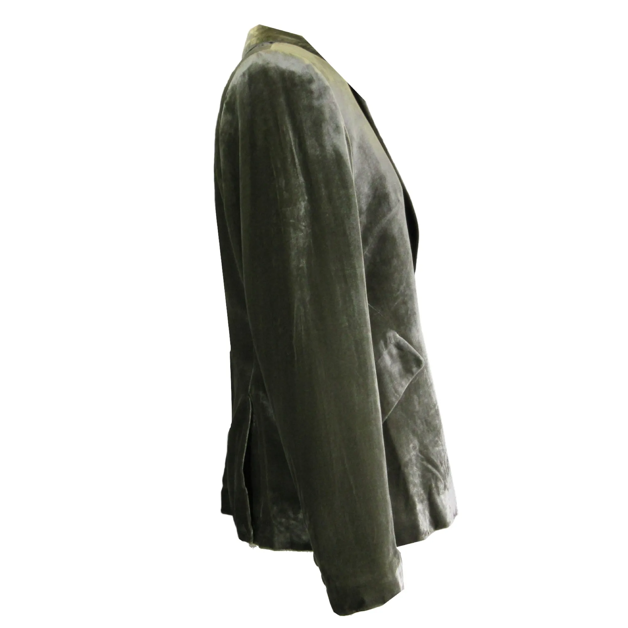 L'Agence Ivy Green Chamberlain Velvet Blazer