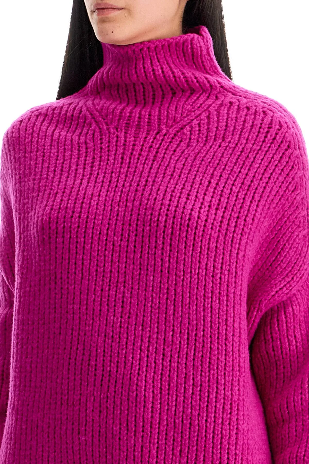 Lanvin High-Neck Wool Sweater