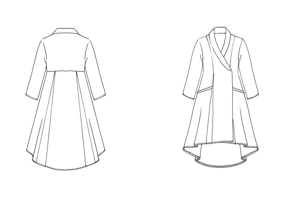 Lichen Duster Coat Sewing Pattern, Sew Liberated