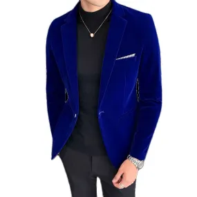 Mens Velvet Blazer