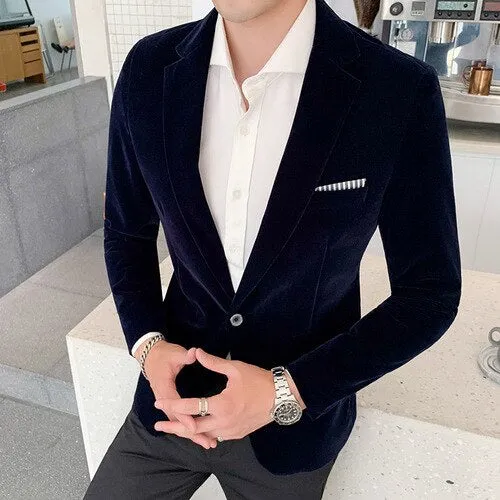 Mens Velvet Blazer