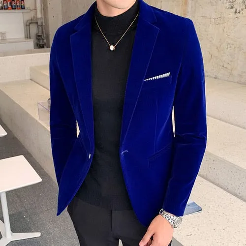 Mens Velvet Blazer