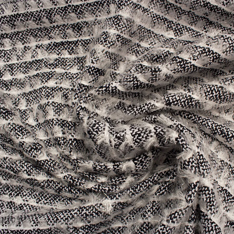 Monochrome Cotton Blend Bouclé