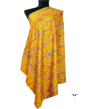 mustard kanni jamma pashmina shawl 8561