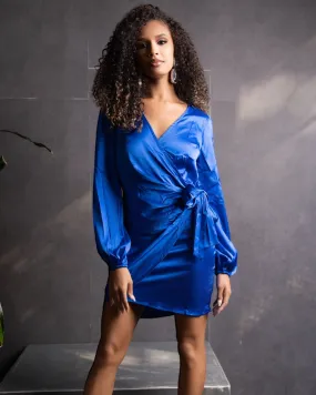 Paloma Blue Satin Mini Dress