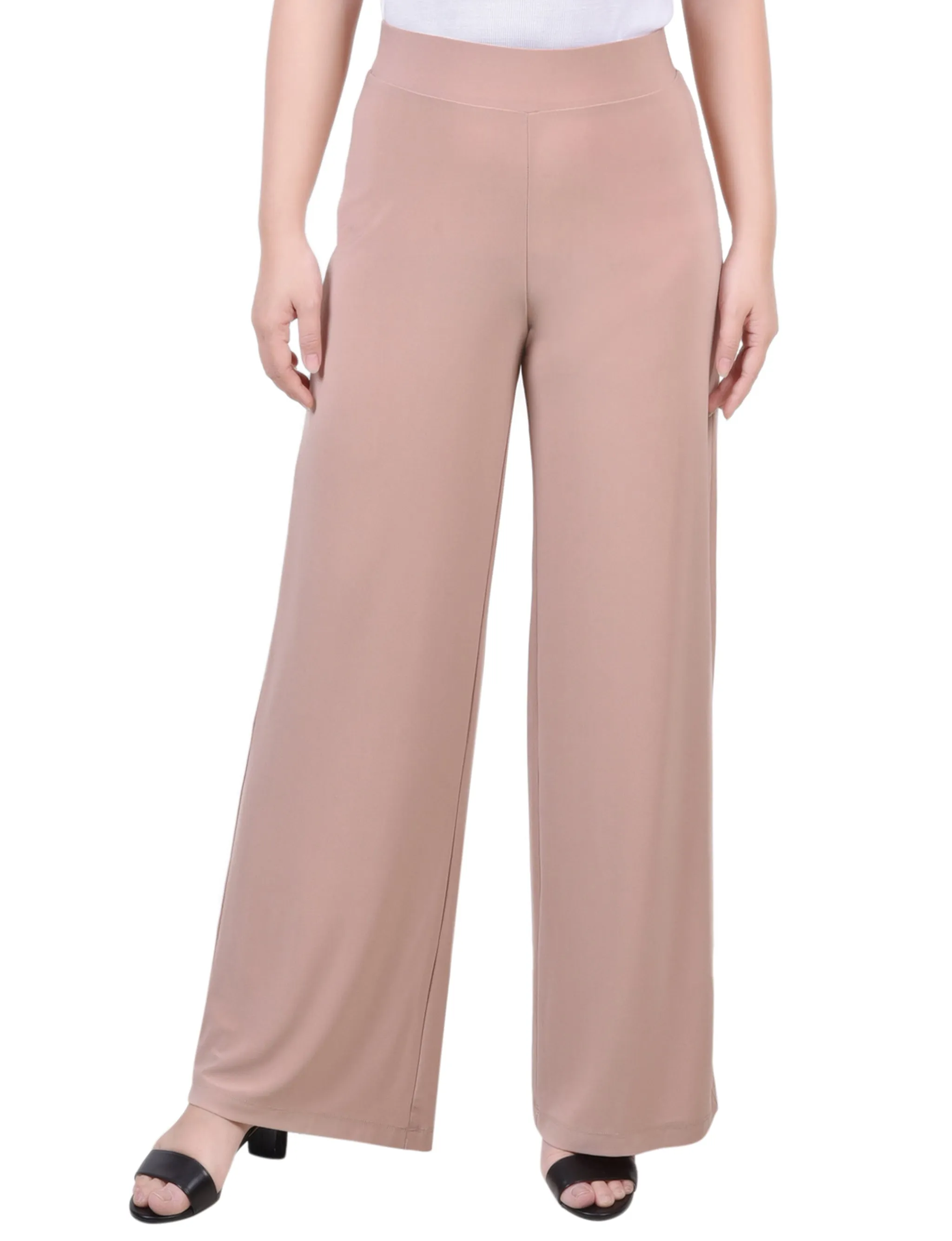 Petite Pull On Palazzo Pants