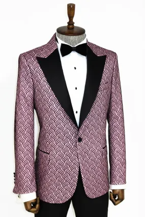 Pink and Black Sparkle Blazer - KCT Menswear