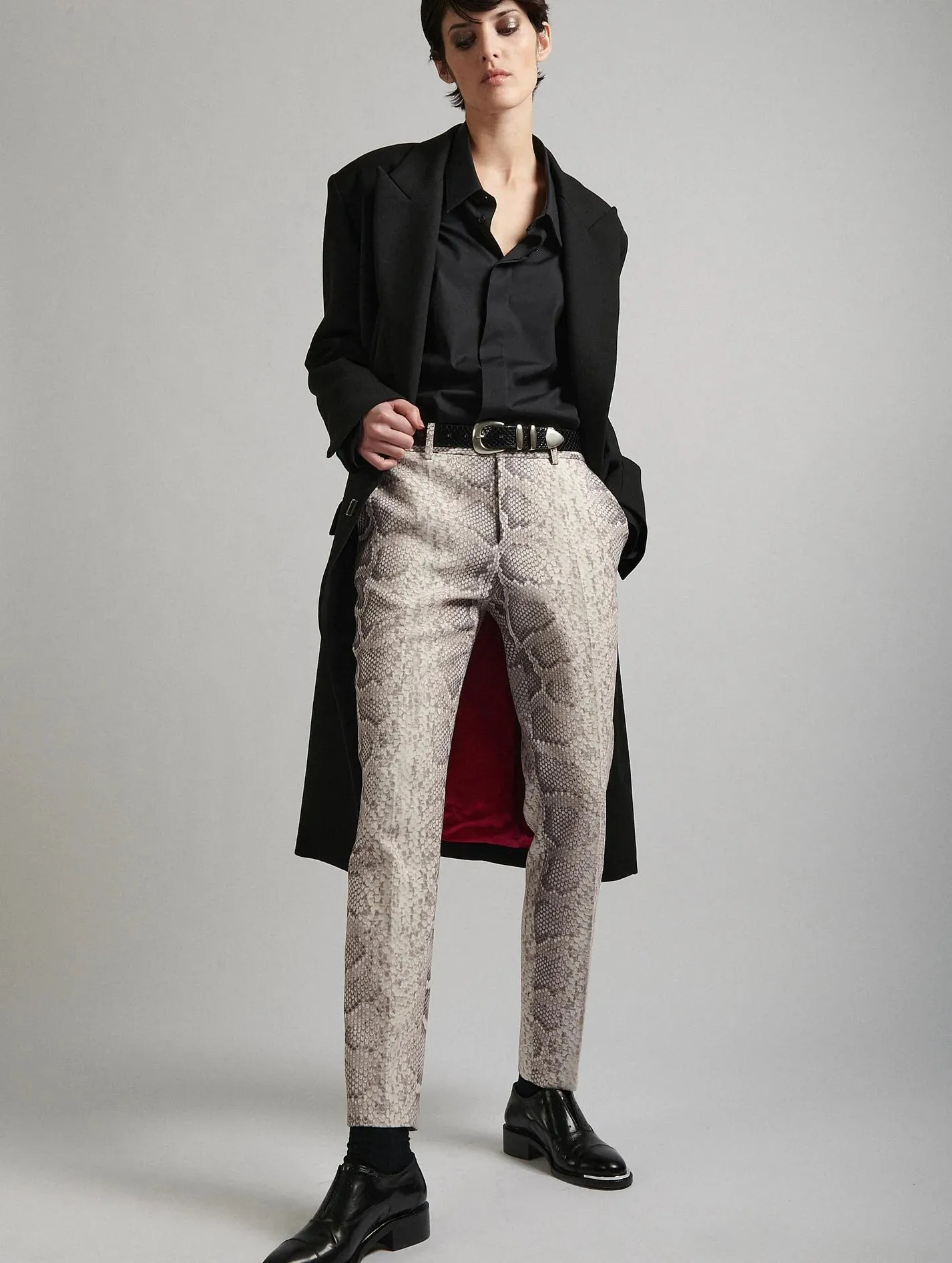 Python Print Crepe Roxy Trouser