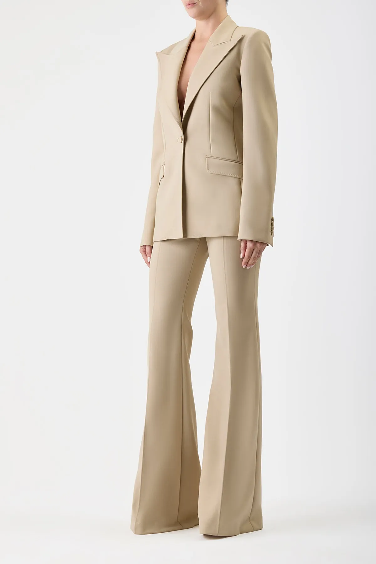 Rhein Pant in Khaki Sportswear Wool