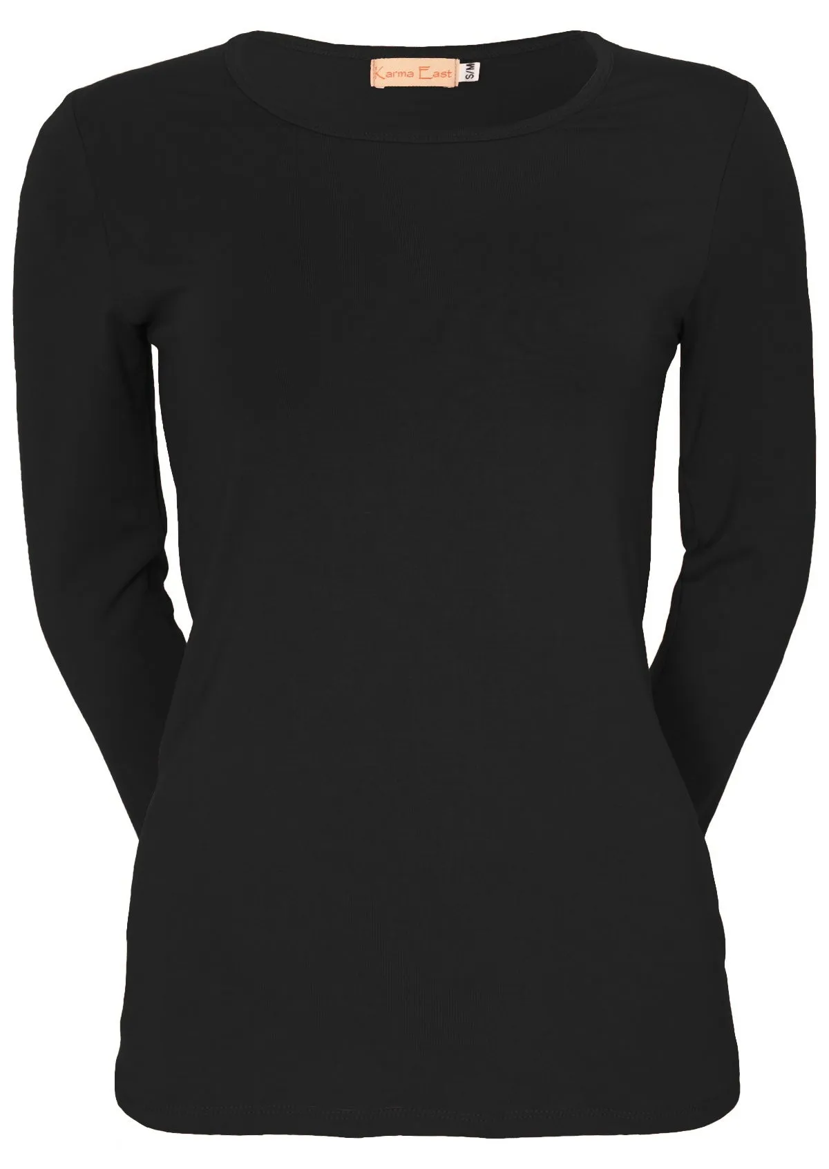 Round Neck Top Black