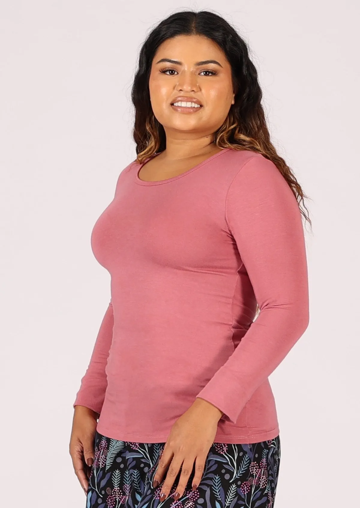 Round Neck Top Pink