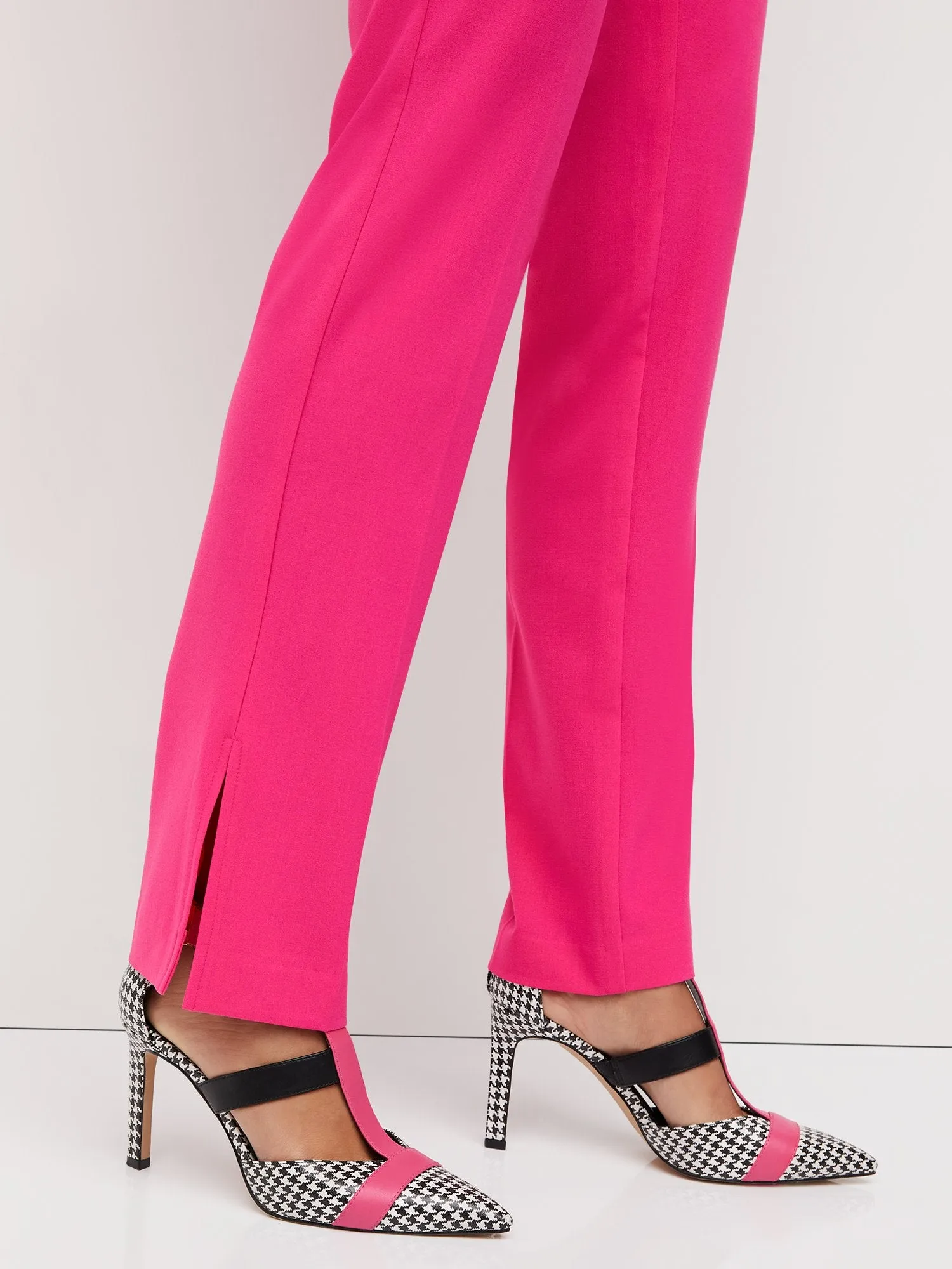 Side-Slit Straight-Leg Pant - Essential Stretch