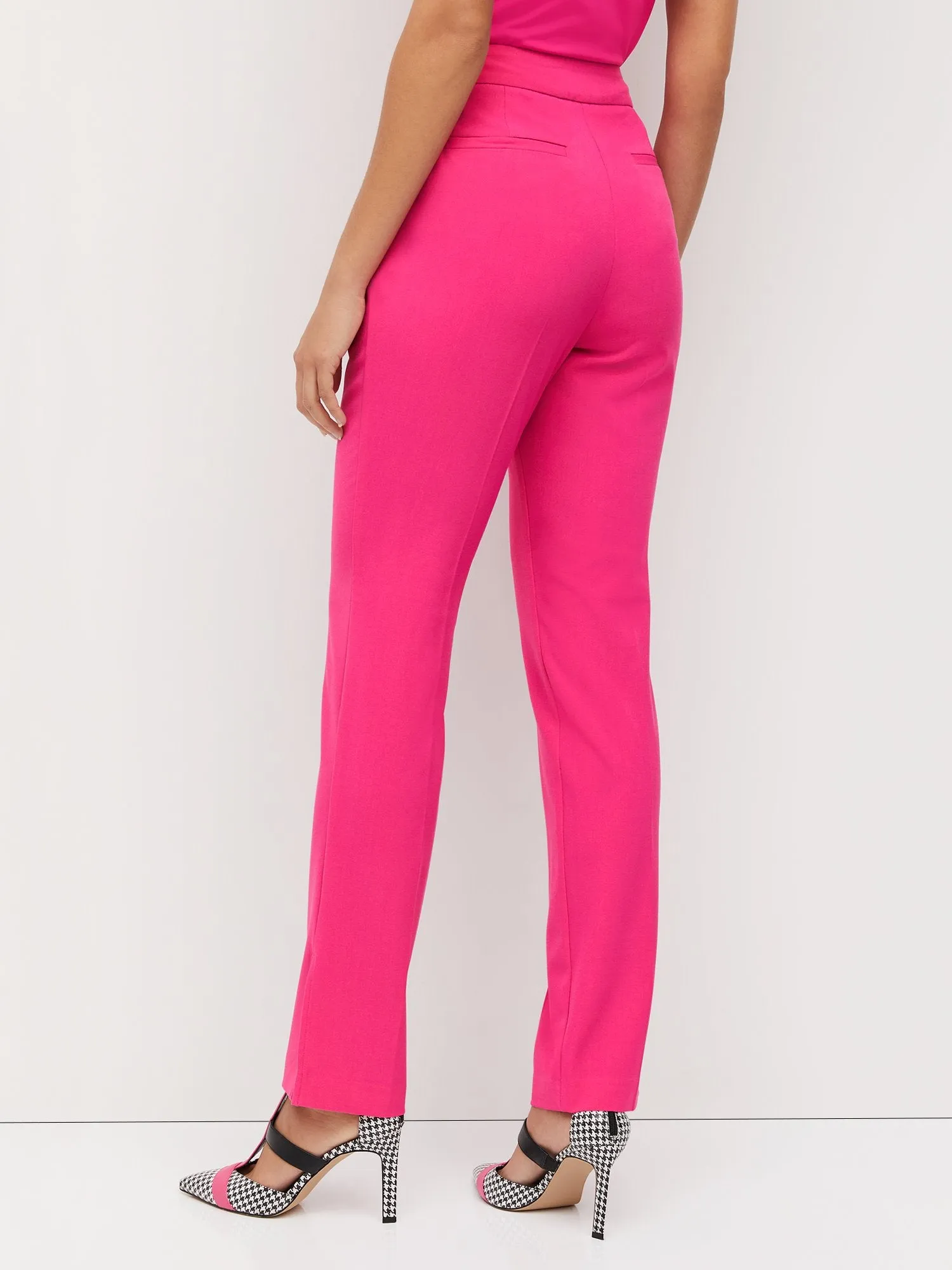 Side-Slit Straight-Leg Pant - Essential Stretch