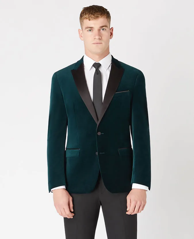 Slim Fit Velvet Jacket