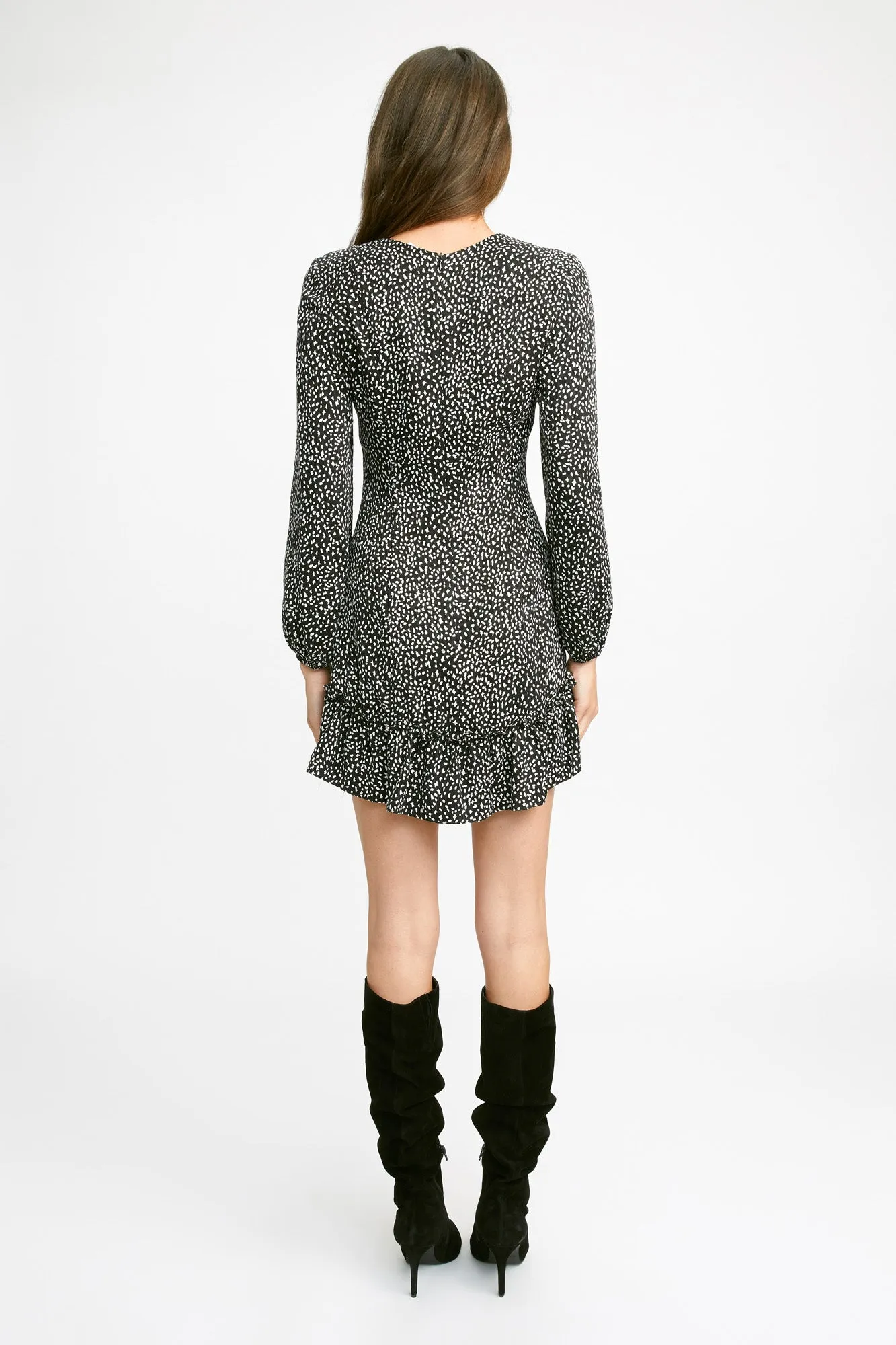 Snow Leopard Mini Dress