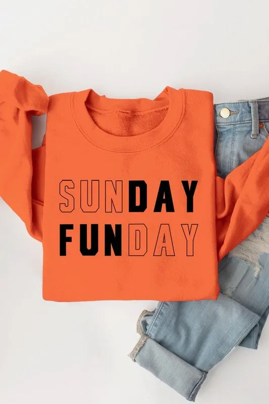 Sunday Funday Graphic Fleece Sweatshirts