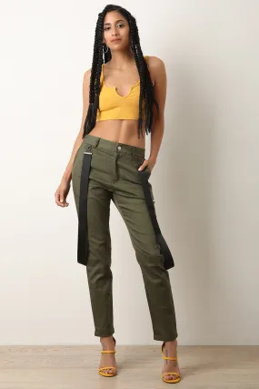 Suspender Accent Utility Pants