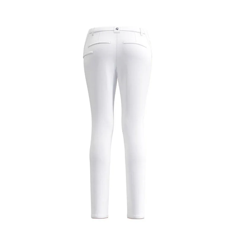 TAYLORMADE Textbrid Women's Tapered Pants (White)